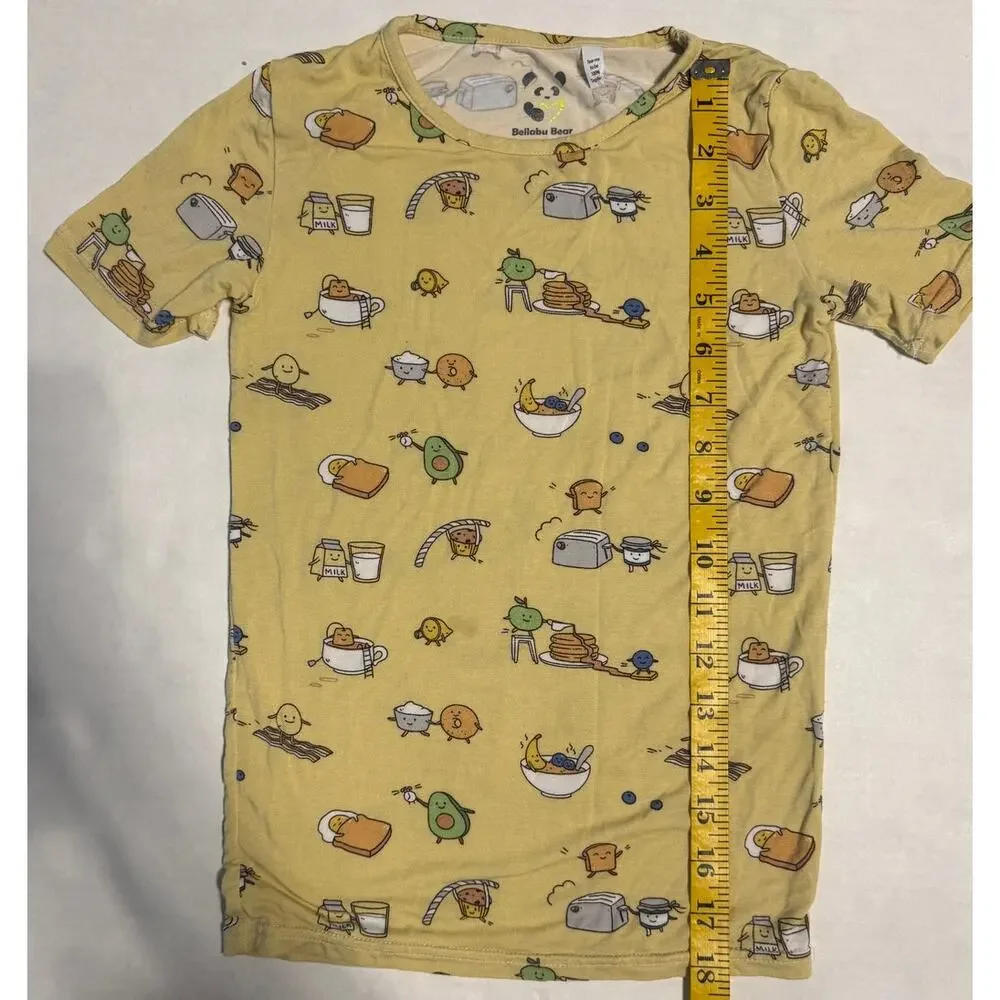 Bellabu Bear Kids 7 Brunches Bamboo Pajama Set Breathable Sustainable  Soft Cozy